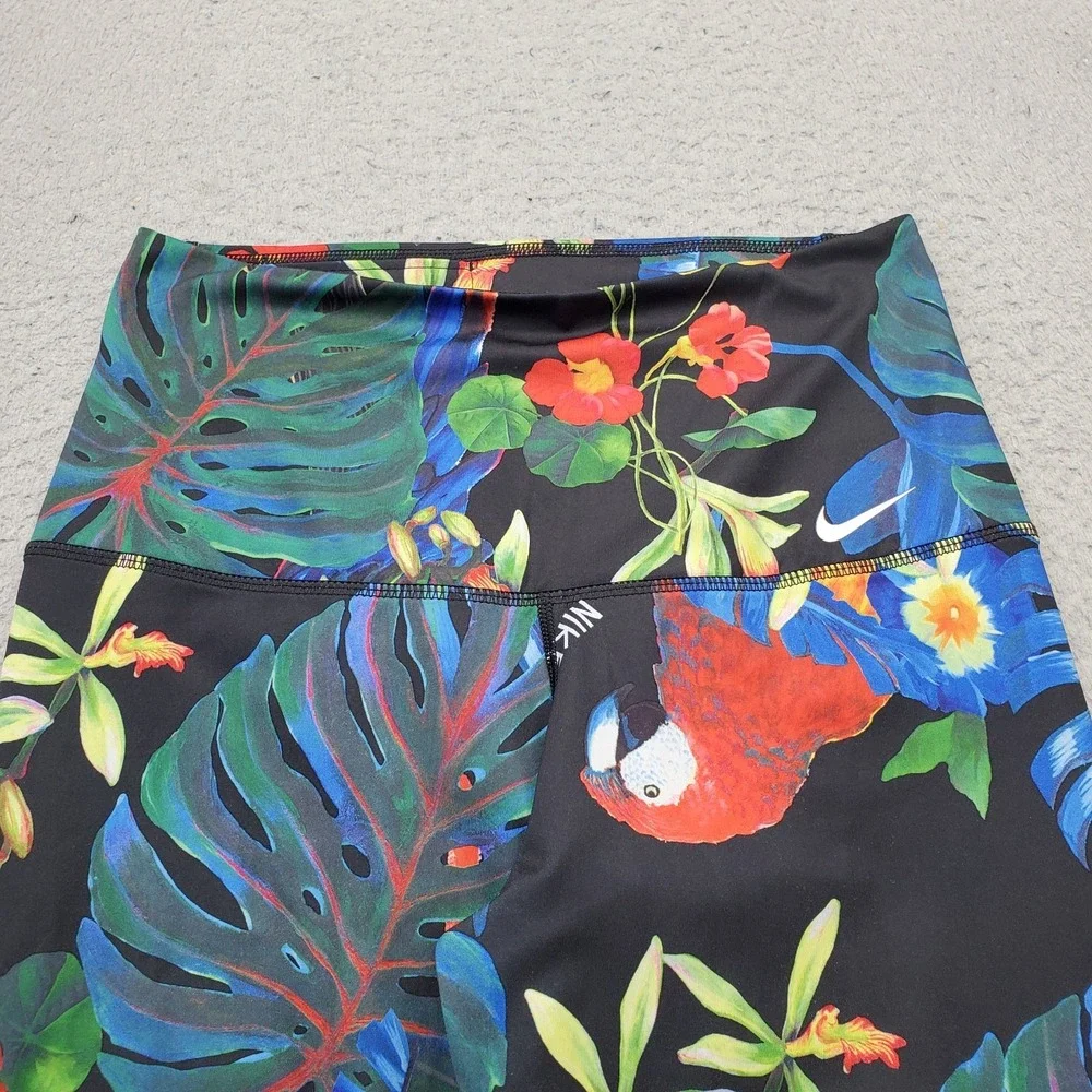 Nike Power 7/8 High-Rise Training Leggings Womens Small Multi Floral Gym Workout